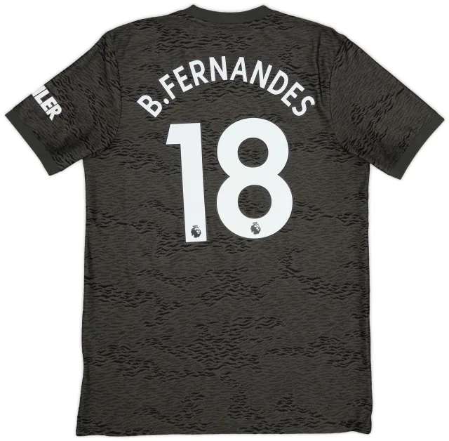 adidas 2020-21 Manchester United Away Shirt B.Fernandes #18 - 9/10 - (L)
