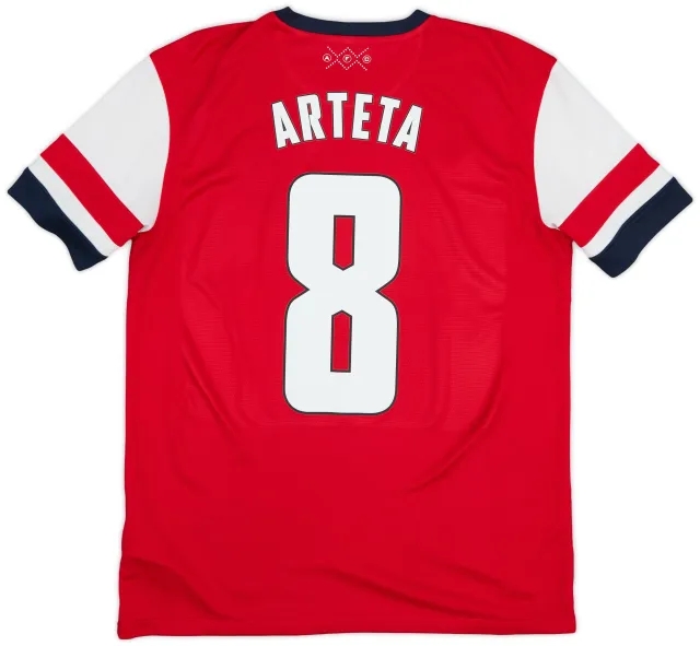 Nike 2012-14 Arsenal Home Shirt Arteta #8 - 7/10 - (M)
