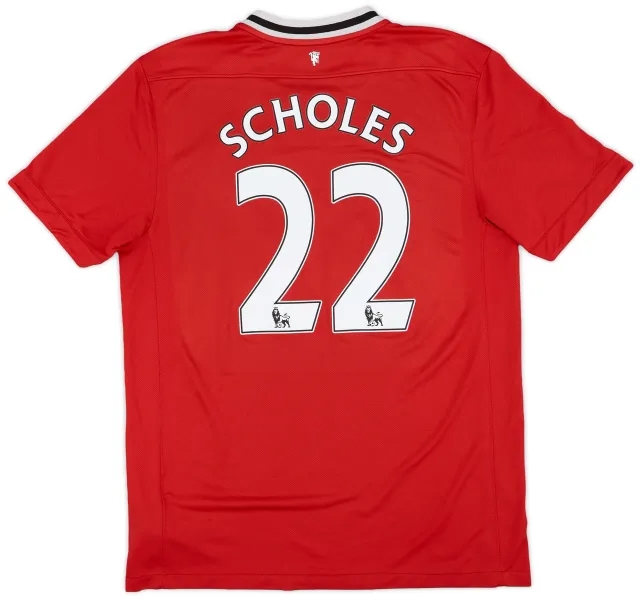 Nike 2011-12 Manchester United Home Shirt Scholes #22 - 5/10 - (L)