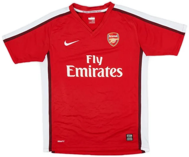 Nike 2008-10 Arsenal Home Shirt - 8/10 - (L.Boys)