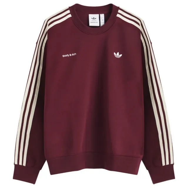 Adidas Women's X Sporty & Rich Sweatshirt Maroon