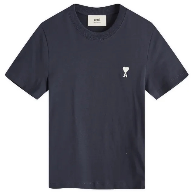 AMI Paris Women's ADC Cropped T-Shirt Night Blue
