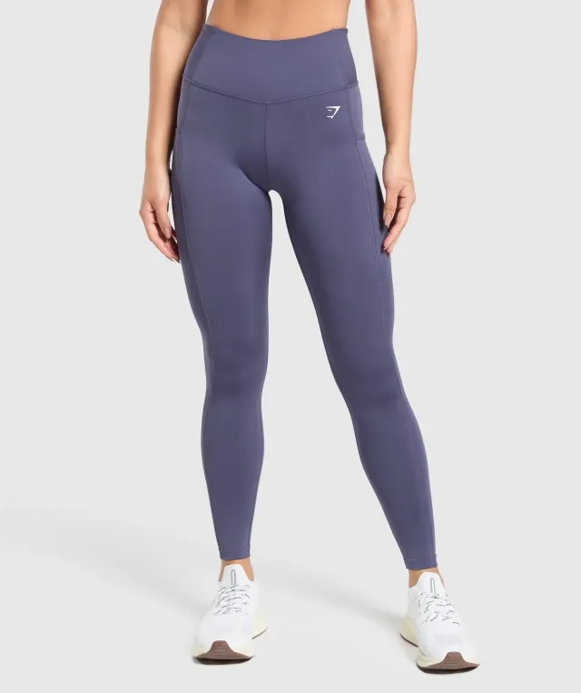 Gymshark Pocket Leggings - Weighted Purple