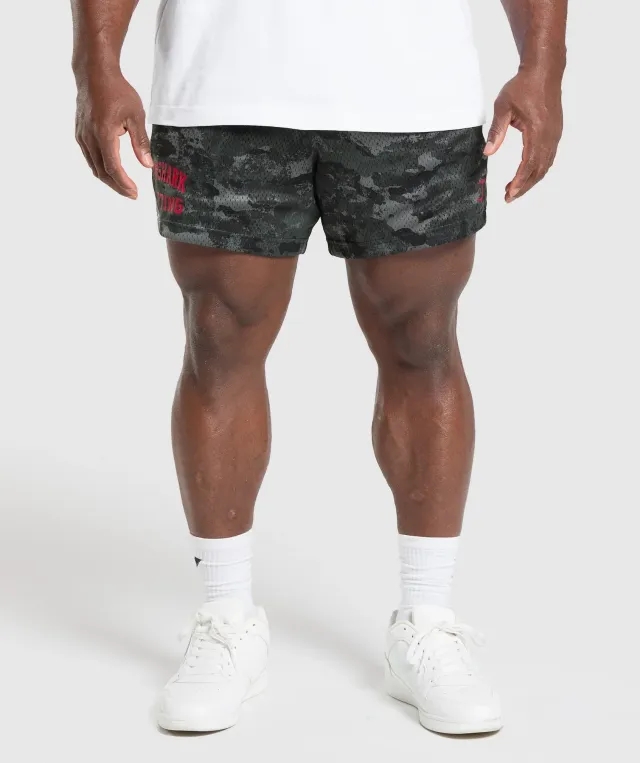 Gymshark Lifting Mesh 5 Shorts - Graphite Grey
