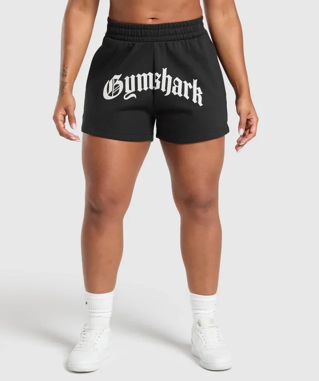 Gymshark Strength Department Graphic Shorts - Black