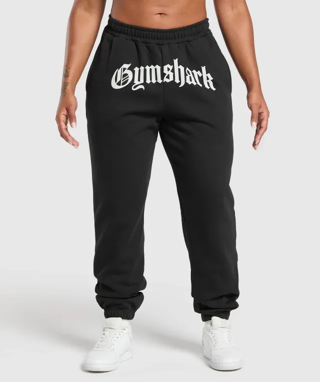 Gymshark Strength Department Graphic Joggers - Black