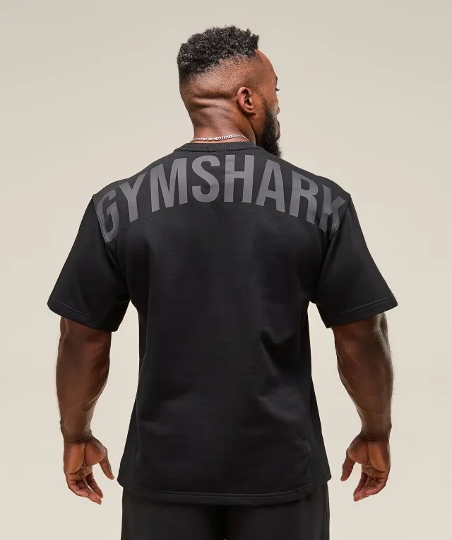 Gymshark Power Short Sleeve Crew - Black