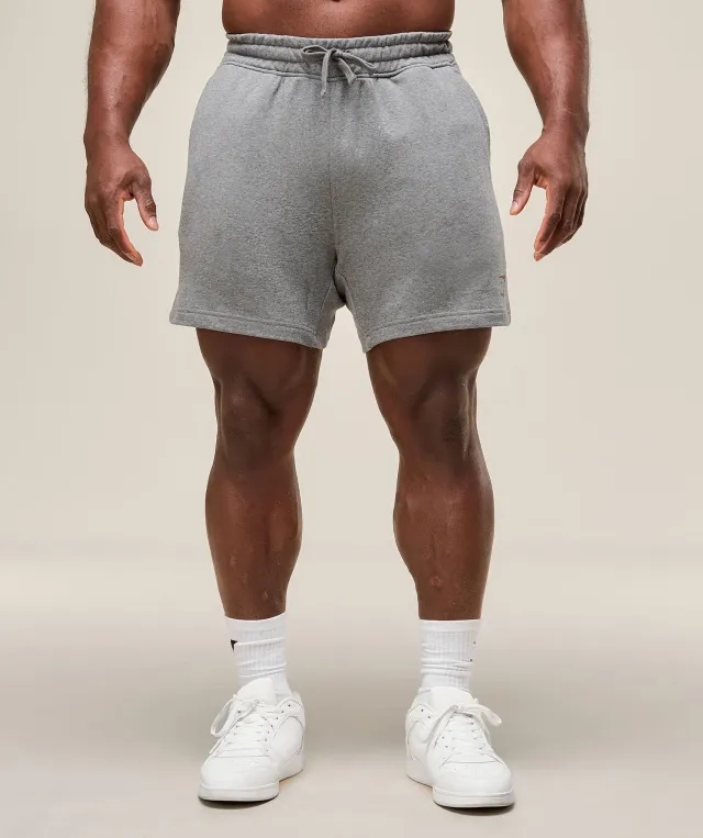 Gymshark Power 5 Shorts - Charcoal Core Marl