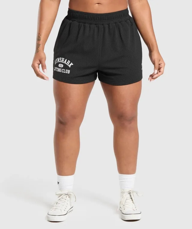 Gymshark Lifting Club Mesh 5 Shorts - Black