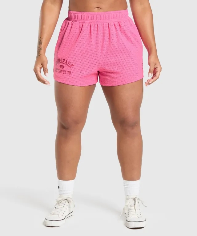 Gymshark Lifting Club Mesh 5 Shorts - Physical Pink