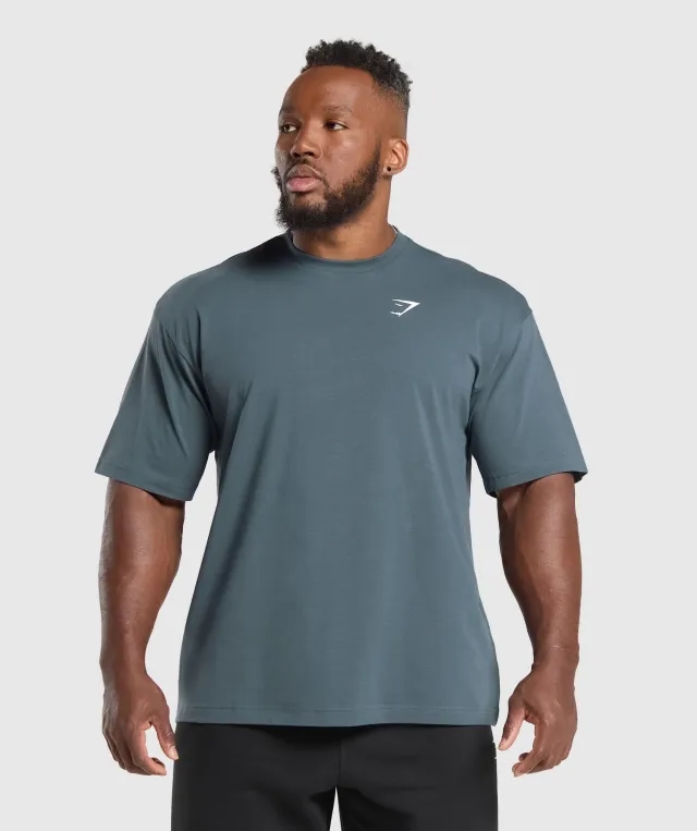 Asics Essential Oversized T-Shirt - Titanium Blue