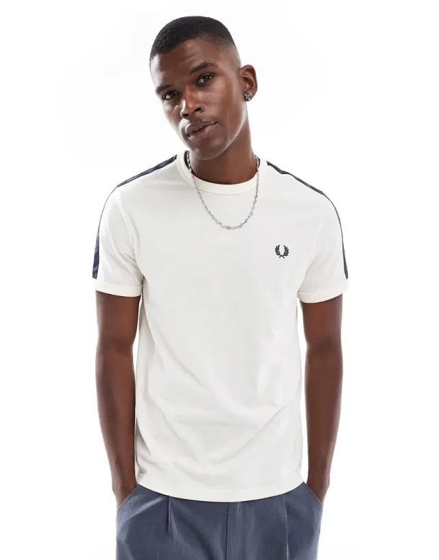 Fred Perry CONTRAST TAPE RINGER T-SHIRT