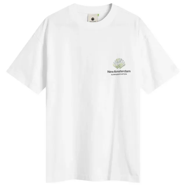 New Amsterdam Surf Association Men's Tall Grass T-Shirt White