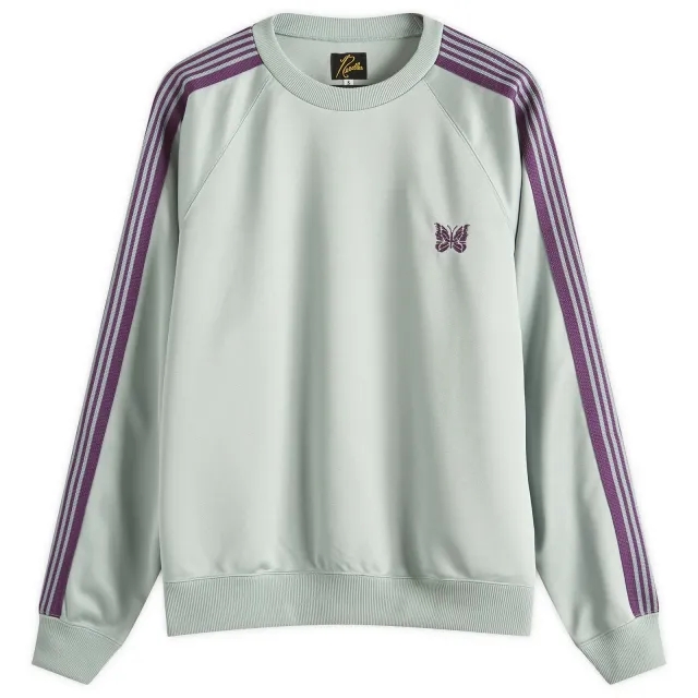Needles Women's Track Crew Neck Sweatshirt Sax