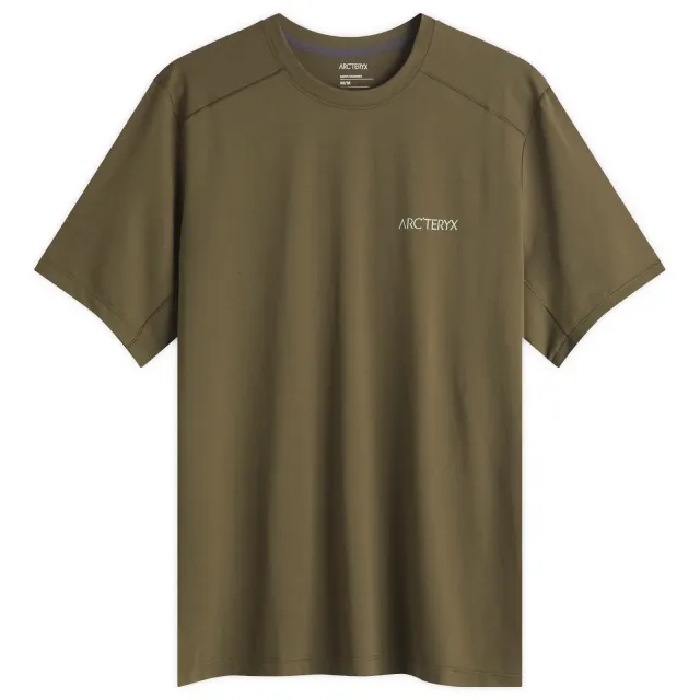 Arcteryx Cormac Arc�Bird Logo T-Shirt - Tatsu Heather / Stone Green
