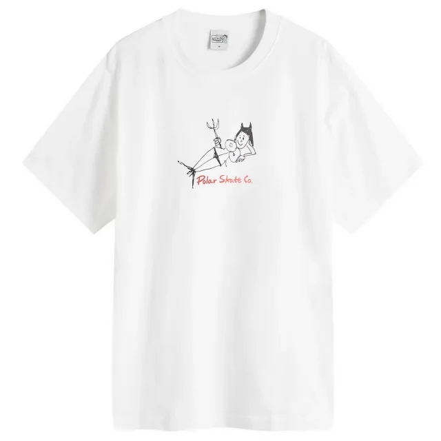 Polar Skate Co. Men's Devil Woman T-Shirt White