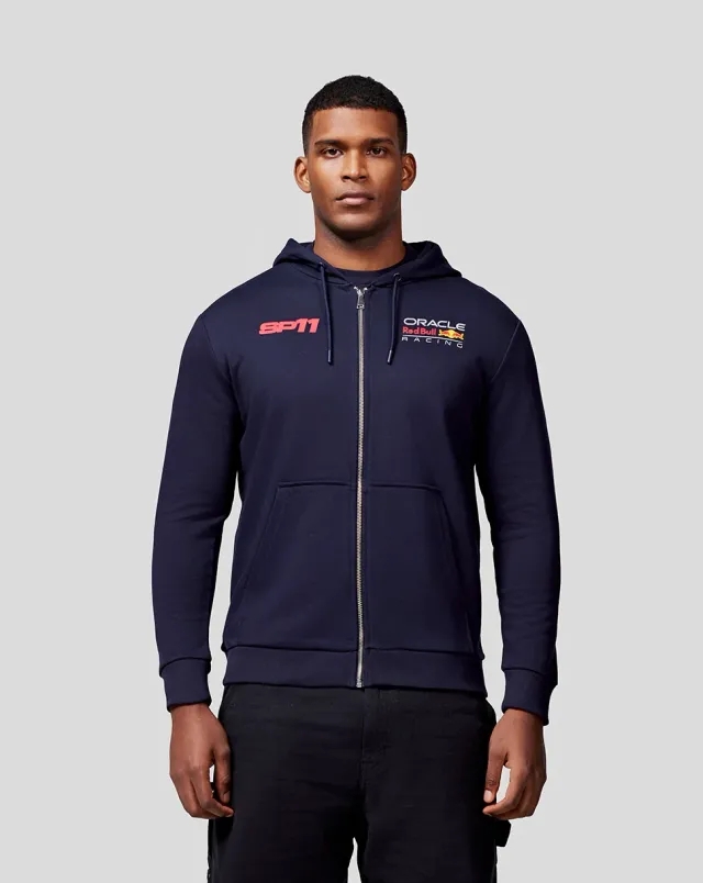 Castore Oracle Red Bull Racing Unisex Checo Race Car Zip Hoodie - Night Sky