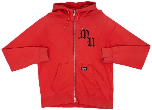 2012-13 Manchester United Nike Zipped Hooded Sweat Top - 8/10 - (XL)