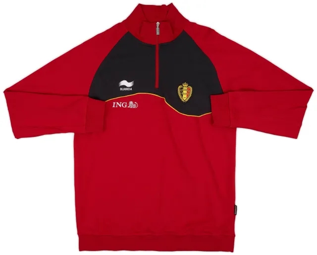 2012-13 Belgium Burrda 1/4 Zip Drill Top - 9/10 - (XXL)