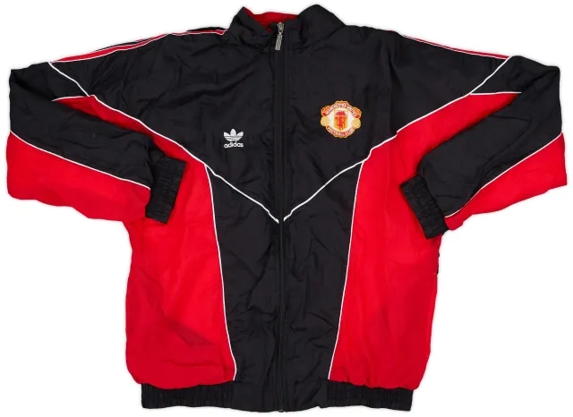 1988-90 Manchester United adidas Track Jacket - 8/10 - (M)