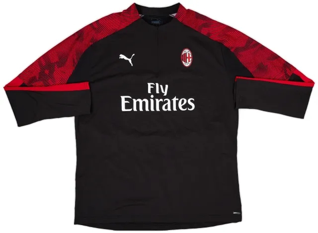 2019-20 AC Milan Puma 1/4 Zip Drill Top - 10/10 - (XXL)