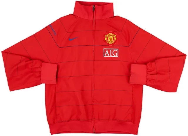 2008-09 Manchester United Nike Sweat Top - 9/10 - (L)