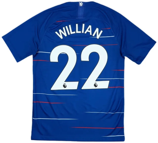 Nike 2018-19 Chelsea Home Shirt Willian #22 - 9/10 - (S)