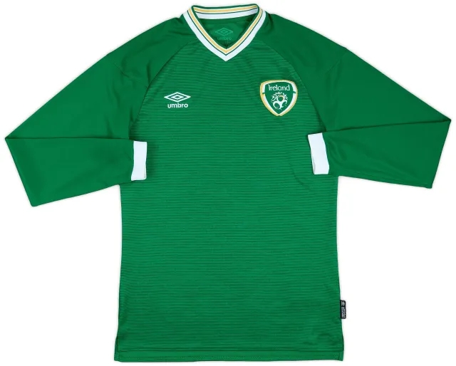 Umbro 2011 Ireland Home L/S Shirt - 9/10 - (S)