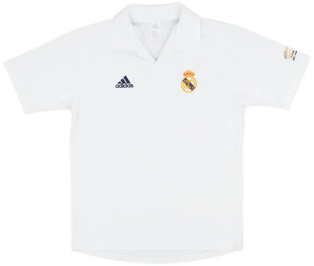 adidas 2001-02 Real Madrid Centenary Home Shirt - 6/10 - (XL.Boys)