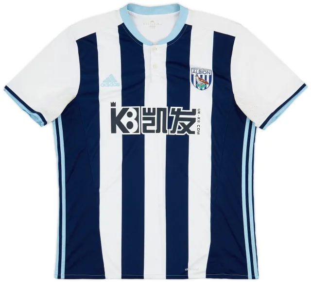 adidas 2016-17 West Brom Home Shirt - 6/10 - (XL)