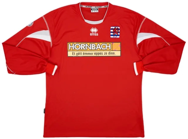 Errea 2008-10 Luxembourg Home L/S Shirt - 6/10 - (XL)