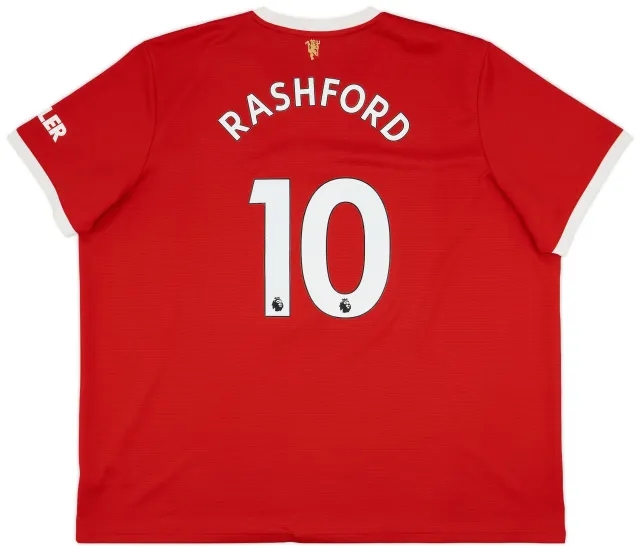 adidas 2021-22 Manchester United Home Shirt Rashford #10 - 7/10 - (4XL)