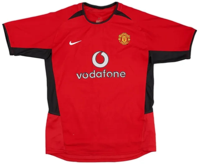 Nike 2002-04 Manchester United Home Shirt - 6/10 - (L.Boys)