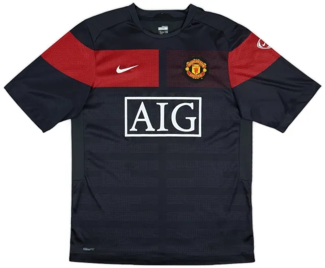2009-10 Manchester United Nike Training Shirt - 7/10 - (M)