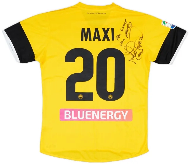 2017-18 Udinese Match Issue Signed Away Shirt Maxi #20