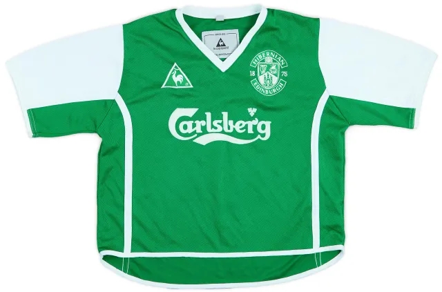 LeCoqSportif 2002-03 Hibernian Home Shirt - 7/10 - (5-6 Years)