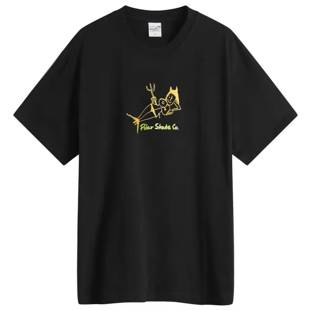 Polar Skate Co. Men's Devil Woman T-Shirt Black