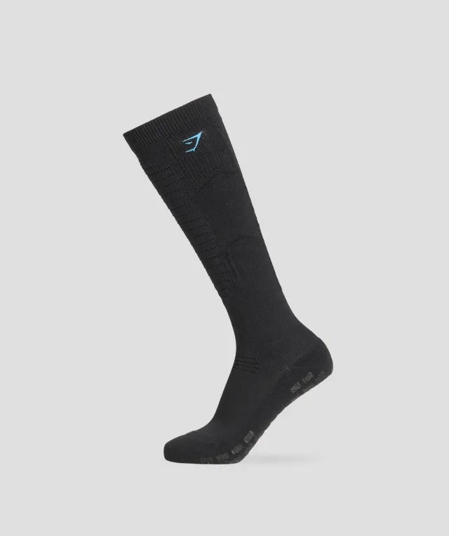 Gymshark Onyx Lifting Socks - Black/Black