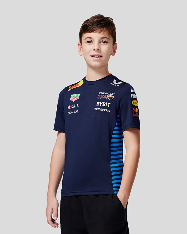 Castore Oracle Red Bull Racing Junior Official Teamline Set Up Tee - Night Sky