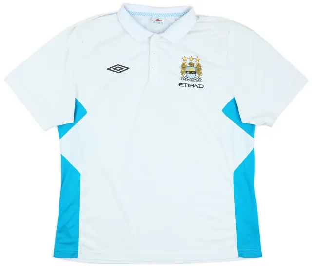 2011-12 Manchester City Umbro Polo Shirt - 8/10 - (XXL)