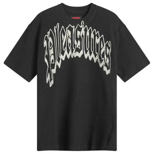 Pleasures Men's Twitch Waffle T-Shirt Black