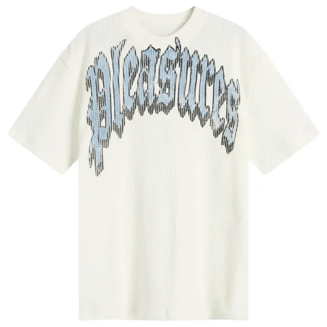 Pleasures Men's Twitch Waffle T-Shirt White