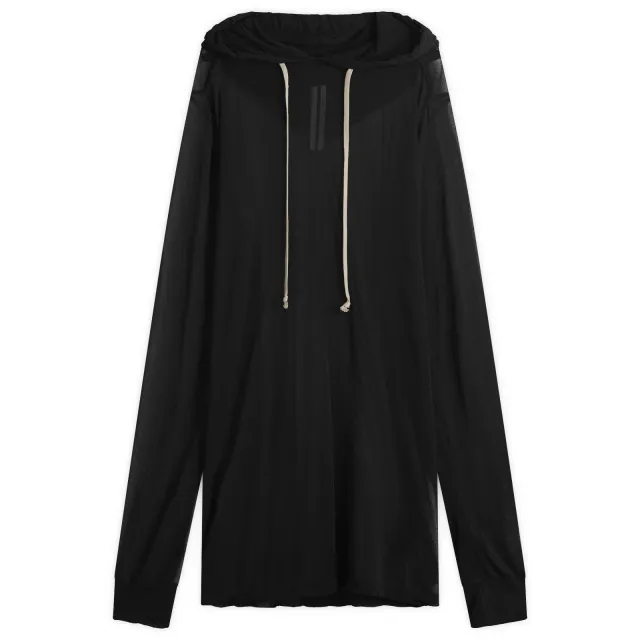 Rick Owens Men's Crepe Hoodie Black