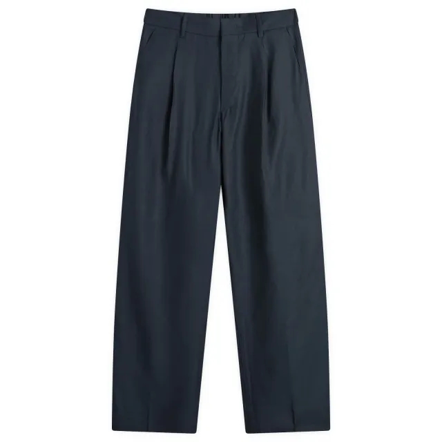 NN07 Men's Kay Jacquard Stripe Trousers Navy Blue