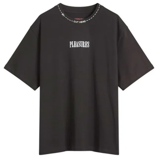 Pleasures Men's Cut Here Heavyweight T-Shirt Black