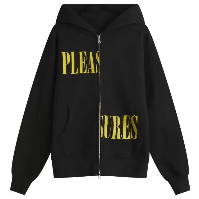 Pleasures Men's Split Zip Hoodie Black