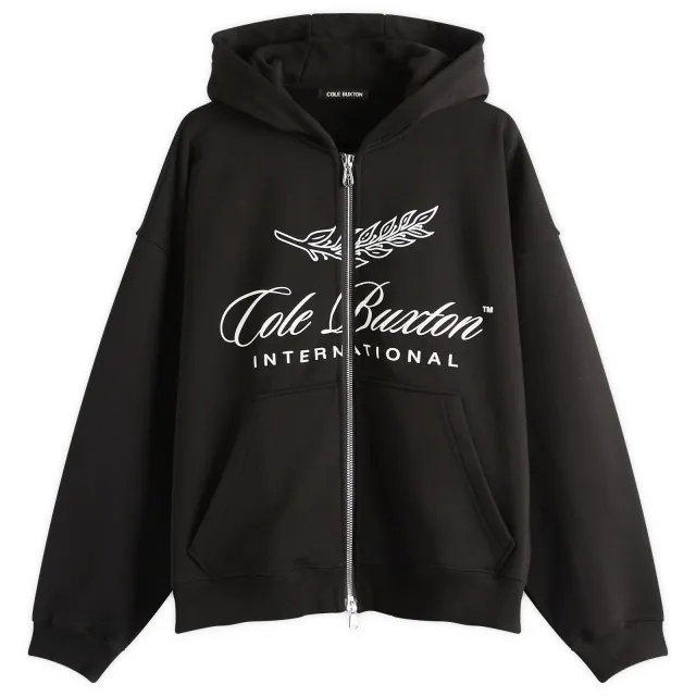 Cole Buxton Men's International Zipped Hoodie Black