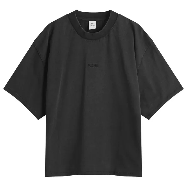 Won Hundred Men's Staff Boxy T-Shirt Washed Black