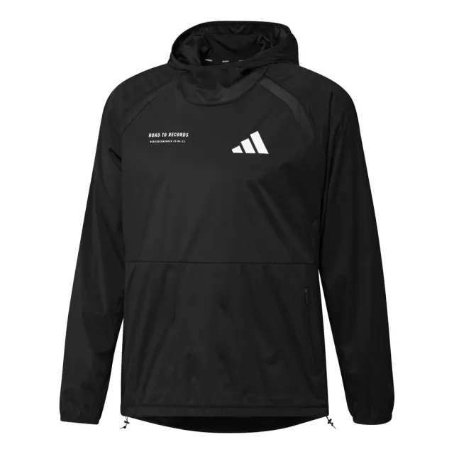 adidas Road To Records Hoodie Hoody - Black, White