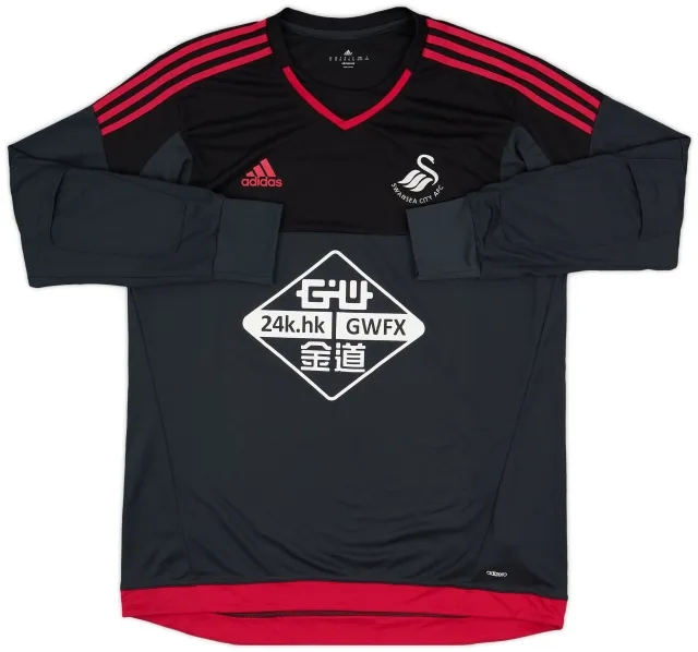 adidas 2015-16 Swansea GK Shirt - 9/10 - (XL)